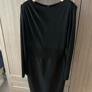 Escada Black Long Sleeve Dress